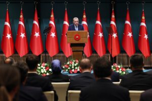 Cumhurbaşkanı Erdoğan, Cumhurbaşkanlığı Külliyesi’nde gerçekleşen Kabine Toplantısı’nın ardından millete sesleniş