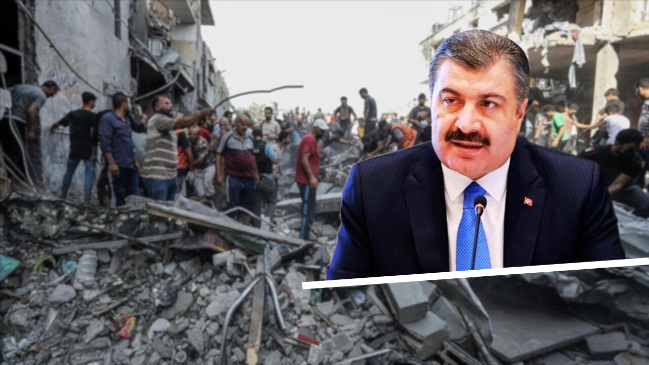 Bakan Koca, dünya halklarına seslendi! İsrail’in Gazze’deki katliamına tepki gösteren