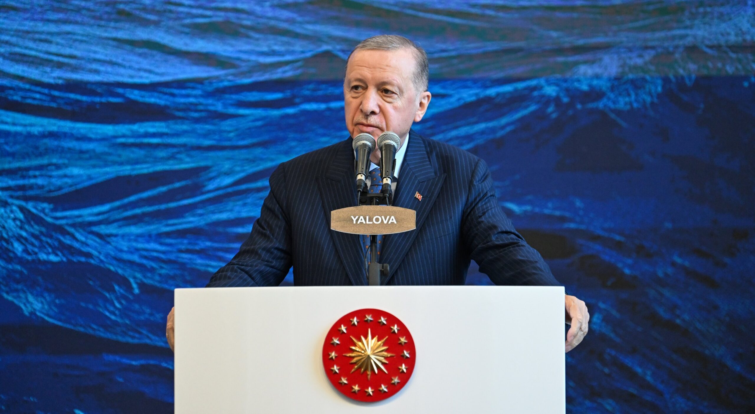 Cumhurbaşkanı Recep Tayyip Erdoğan, Yalova Sefine Tersanesi’nde Mavi Vatana Güç: