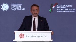 Cumhurbaşkanlığı İletişim Başkanı Fahrettin Altun, İstanbul’da İletişim Başkanlığınca düzenlenen “Gazze