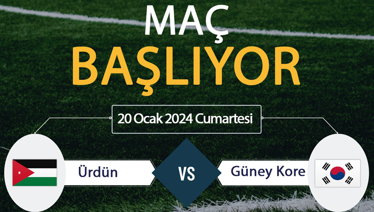Ürdün Güney Kore maçı ne zaman? CANLI İZLE– Ürdün Güney Kore maçı saat kaçta? D-Smart Smart Spor İZLE