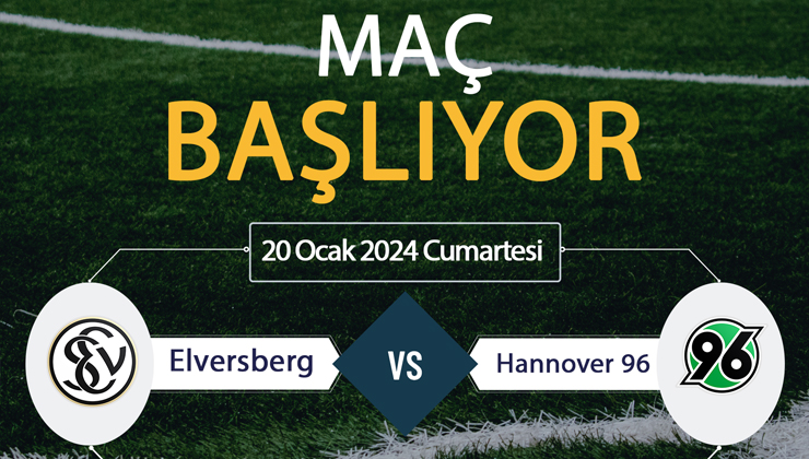 Elversberg Hannover 96 canlı ŞİFRESİZ DONMADAN İZLE! Elversberg Hannover 96 Tivibu Spor BeIN Sports (20 OCAK) CANLI İZLE!