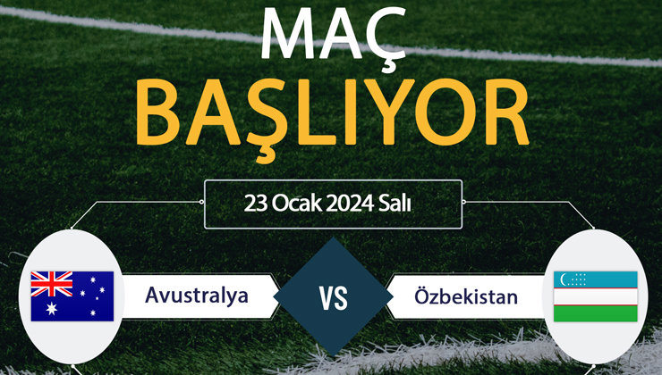Avustralya Özbekistan maçı ŞİFRESİZ DONMADAN İZLE! Avustralya Özbekistan TRT Spor (23 OCAK) CANLI İZLE!