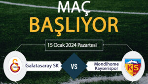 Galatasaray Kayserispor maçı hangi kanalda? Galatasaray Kayserispor canlı izle! Dev