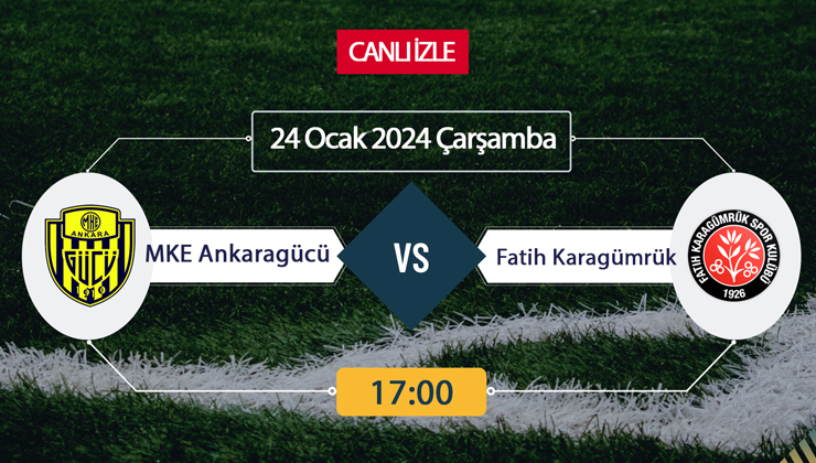 Ankaragücü Karagümrük canlı ŞİFRESİZ DONMADAN İZLE! Ankaragücü Karagümrük beIN SPORTS (23 OCAK) CANLI İZLE!