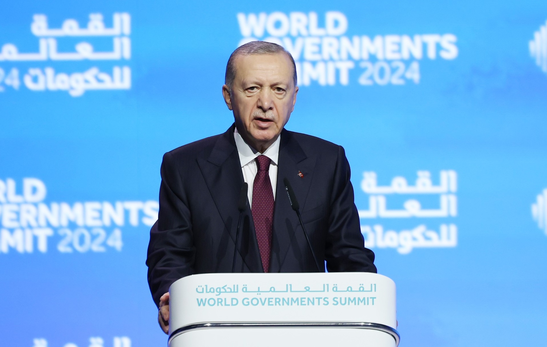 Cumhurbaşkanı Recep Tayyip Erdoğan, Birleşik Arap Emirlikleri’nde Dünya Hükümetler Zirvesi’nde