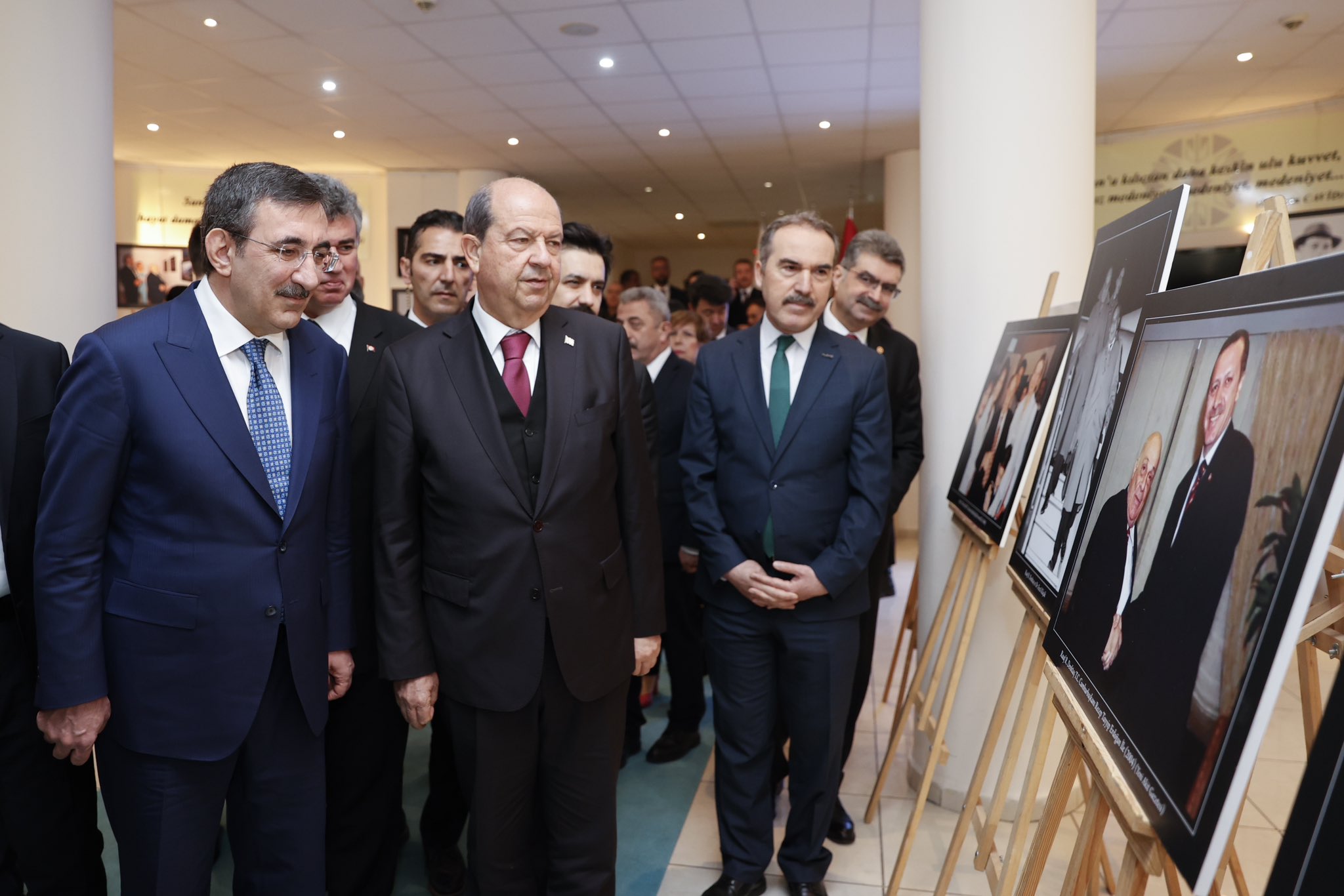 Cumhurbaşkanı Yardımcısı Cevdet Yılmaz, Kuzey Kıbrıs Türk Cumhuriyeti Cumhurbaşkanı Ersin