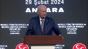 MHP Genel Başkanı Devlet Bahçeli, partisinin MYK toplantısında konuştu. MHP