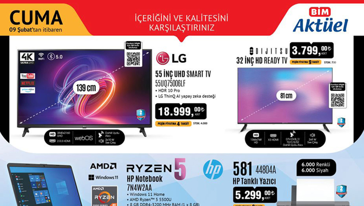 BİM aktüel 9 şubat 2024 ürünleri yayınlandı! BİM aktüel 9 şubat 2024 kataloğu! Bu cuma BİM'de neler var?