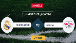 İlk maçta Real Madrid’in Leipzig’i 1-0 mağlup ettiği bu mücadelede,
