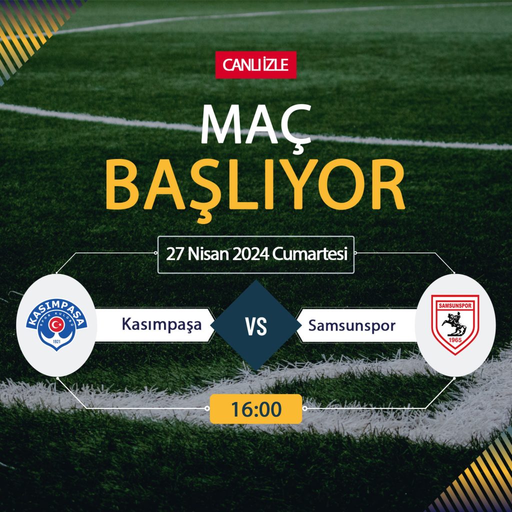ŞİFRESİZ CANLI İZLE Kasımpaşa Samsunspor! Canlı İzle İnat TV, Bein Sports, Taraftarium, Selçuksports, Justin TV, Taraftarium24! Kasımpaşa Samsun maçı 27 Nisan hangi kanalda, ne zaman, saat kaçta? Kasımpaşa Samsunspor maçı Bein Sports, TARAFTARIUM 24 CANLI İZLE! Kasımpaşa Samsunspor Canlı Donmadan Şifresiz izleme linki
