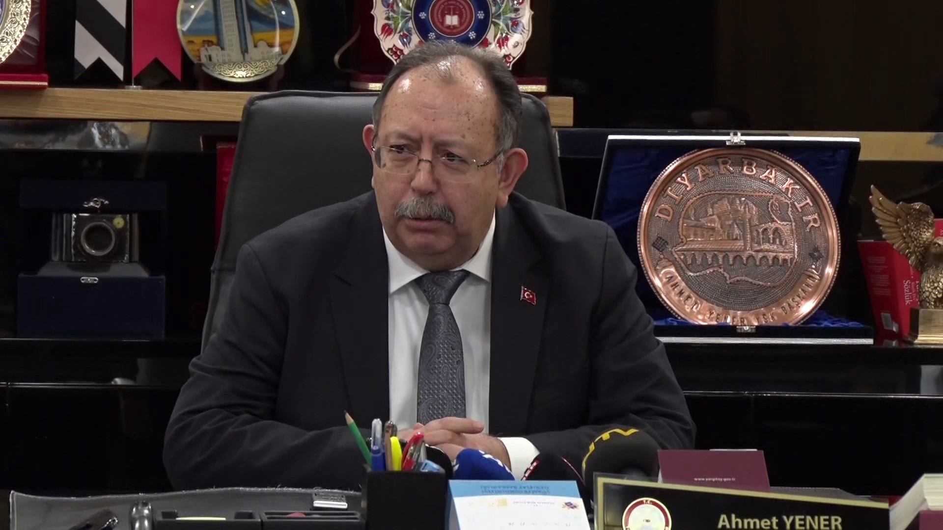 Yüksek Seçim Kurulu (YSK) Başkanı Ahmet Yener, YSK’da 31 Mart