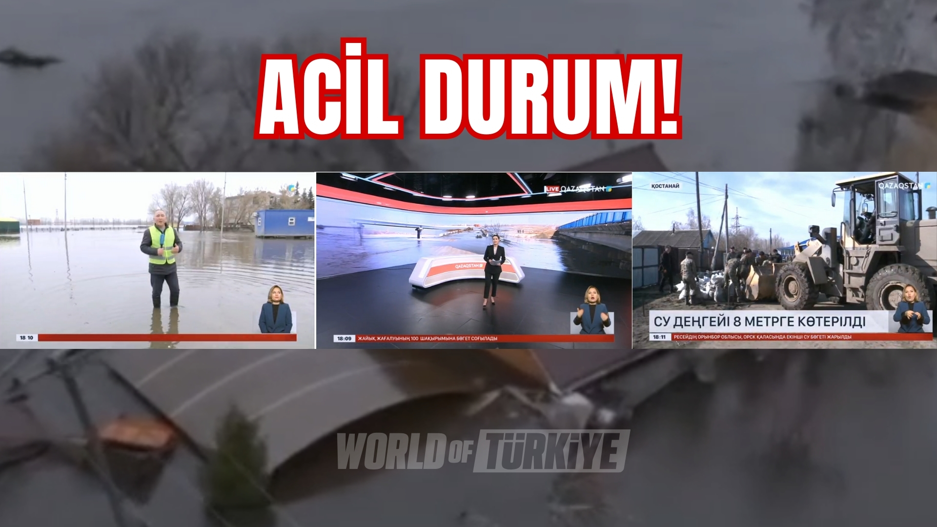 Kazakistan’da yaşanan sel felaketi, ülkenin birçok köyünü tehdit etmekle kalmayıp,