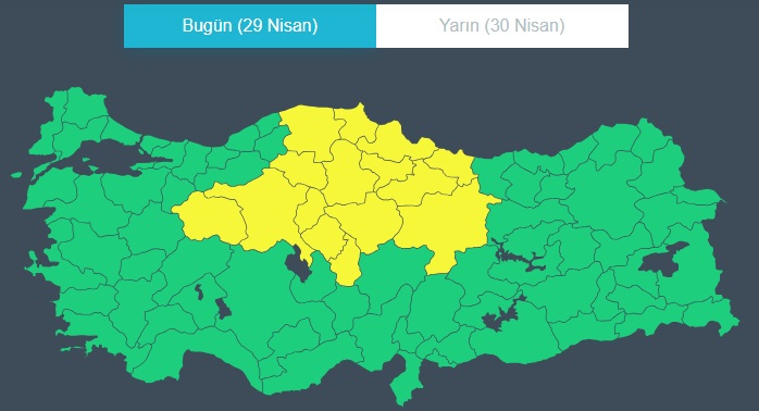 Meteoroloji'den 15 İle Sarı Kodlu Uyarı: Sağanak ve Toz Taşınımı