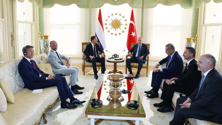 Cumhurbaşkanı Erdoğan, Hollanda Başbakanı Rutte'yi Kabul Etti
