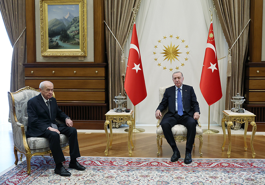 Cumhurbaşkanı Erdoğan, Bahçeli İle Görüştü