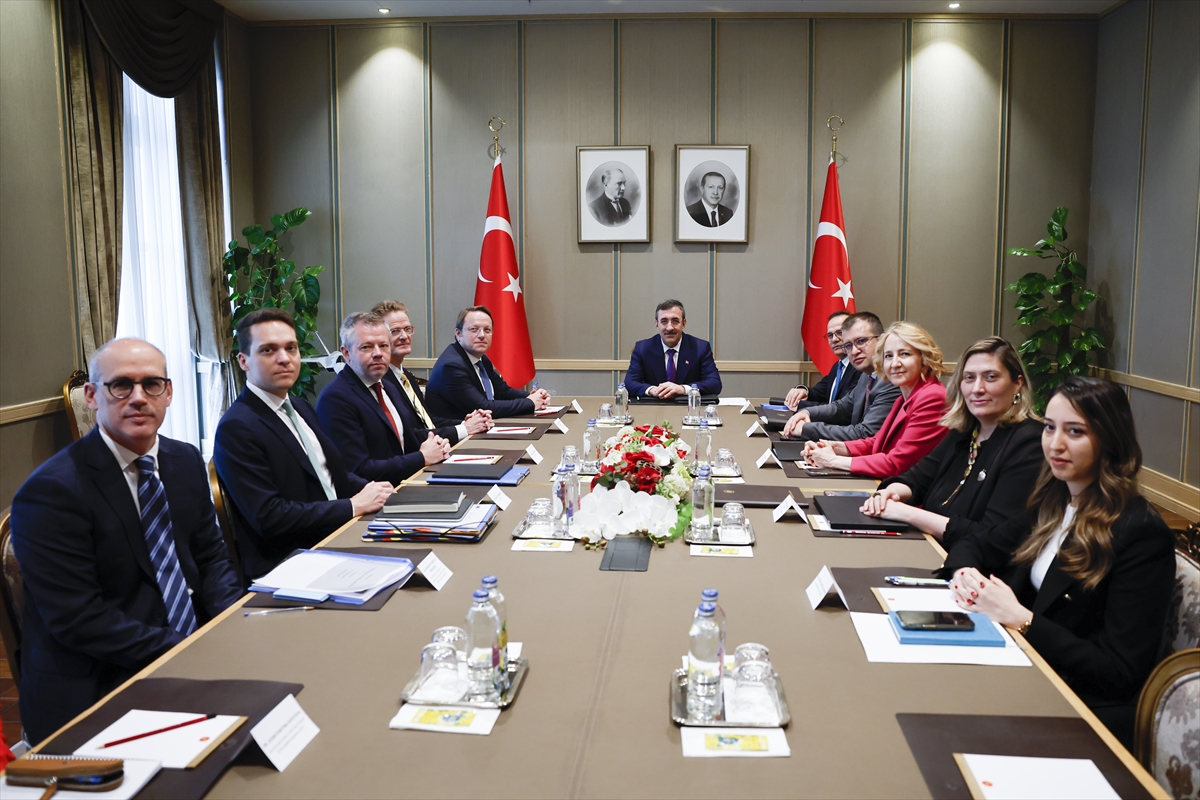 Cumhurbaşkanlığı Külliyesi’ndeki kabulde, Türkiye-AB ilişkileri ve bölgesel konular ele alındı.