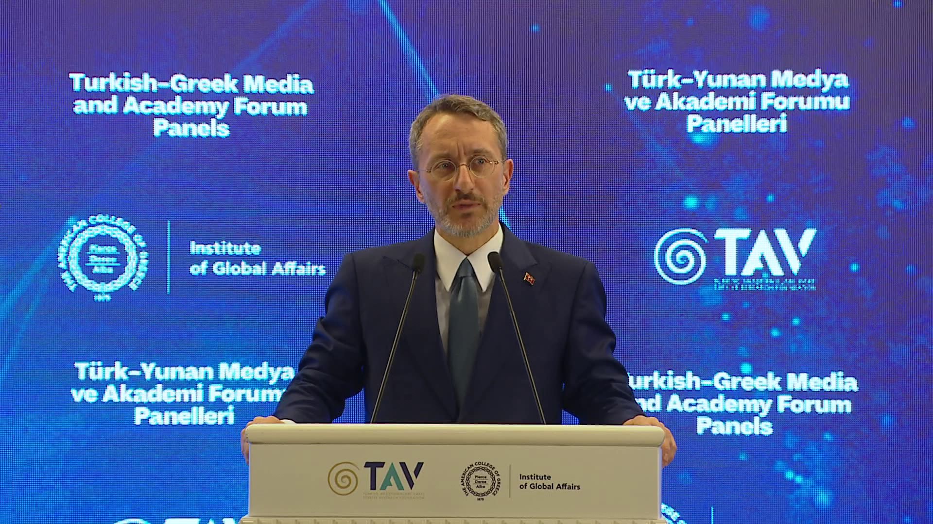 Cumhurbaşkanlığı İletişim Başkanı Fahrettin Altun, İstanbul’da düzenlenen Türk – Yunan