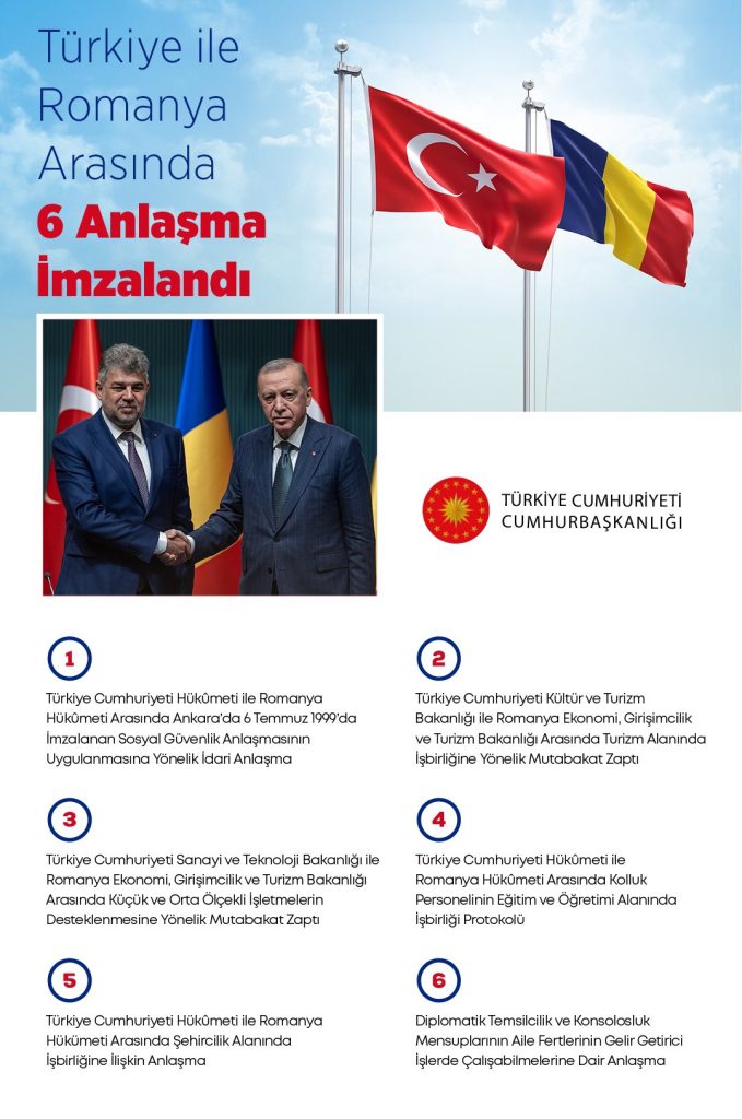 Türkiye ile Romanya Arasında 6 Kritik Anlaşma
