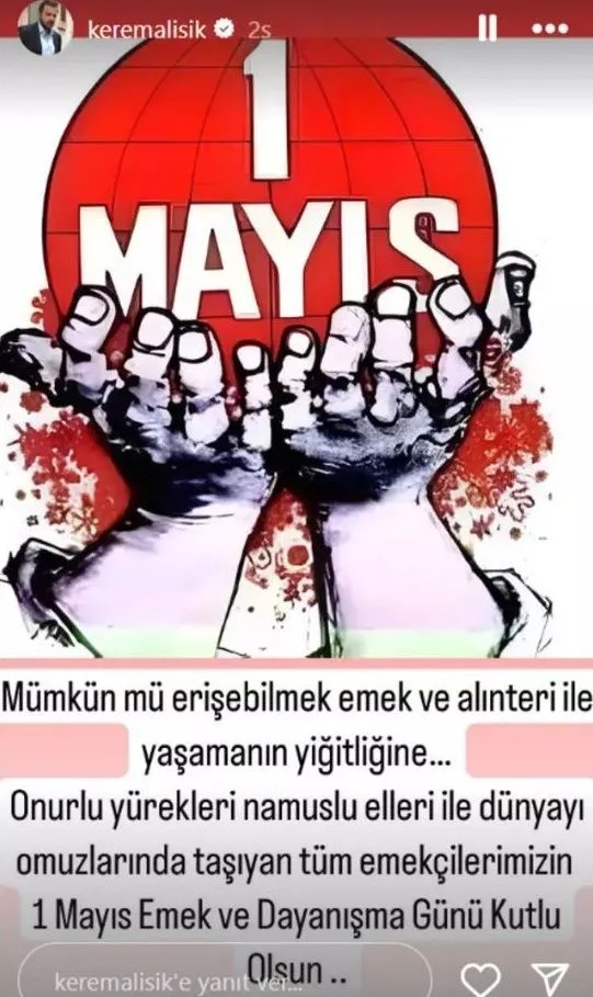 Ünlü İsimlerden 1 Mayıs Paylaşımları