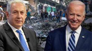 ABD Başkanı Joe Biden ve İsrail Başbakanı Binyamin Netanyahu‘nun, Gazze