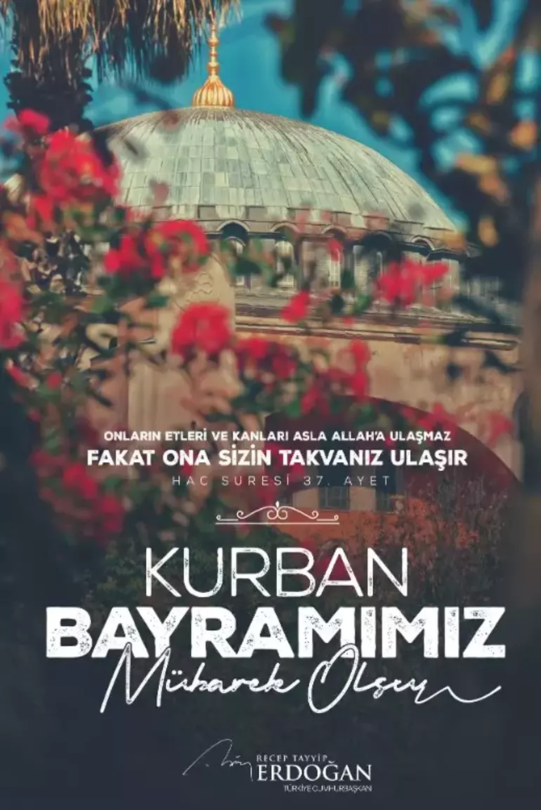 Cumhurbaşkanı Erdoğan'dan Kurban Bayramı Mesajı: Barış ve Esenlik Dilekleri