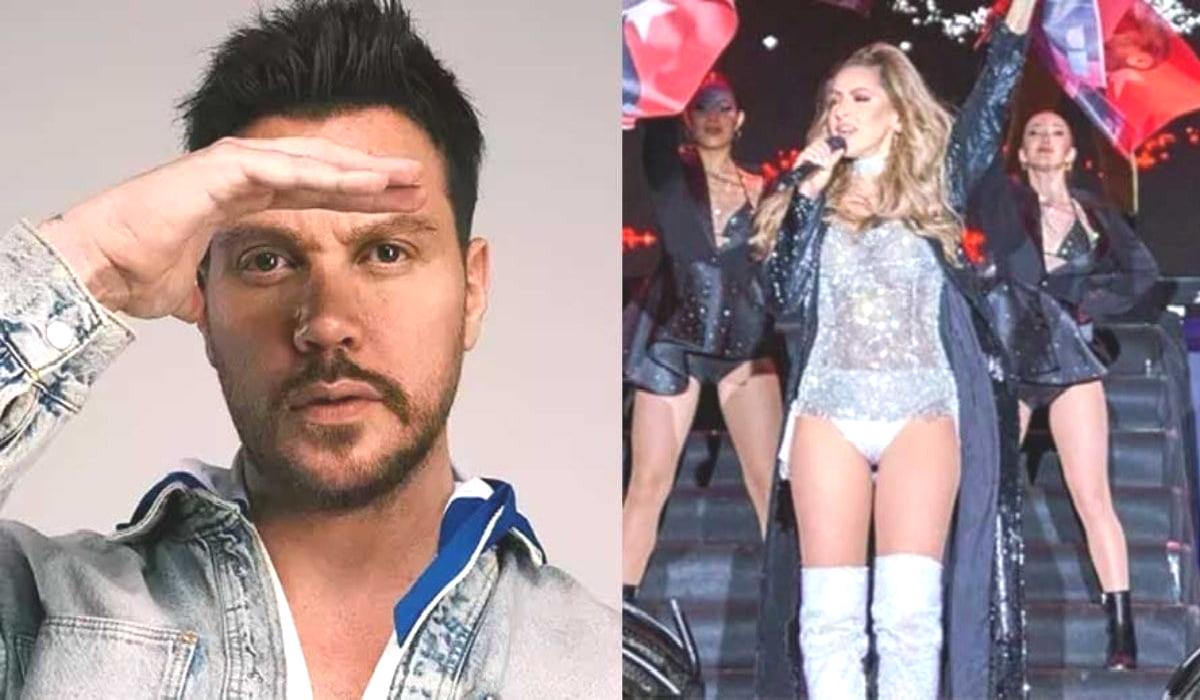 Hadise‘nin sahne kıyafetiyle marş söylemesi, sosyal medyada geniş yankı uyandırdı.