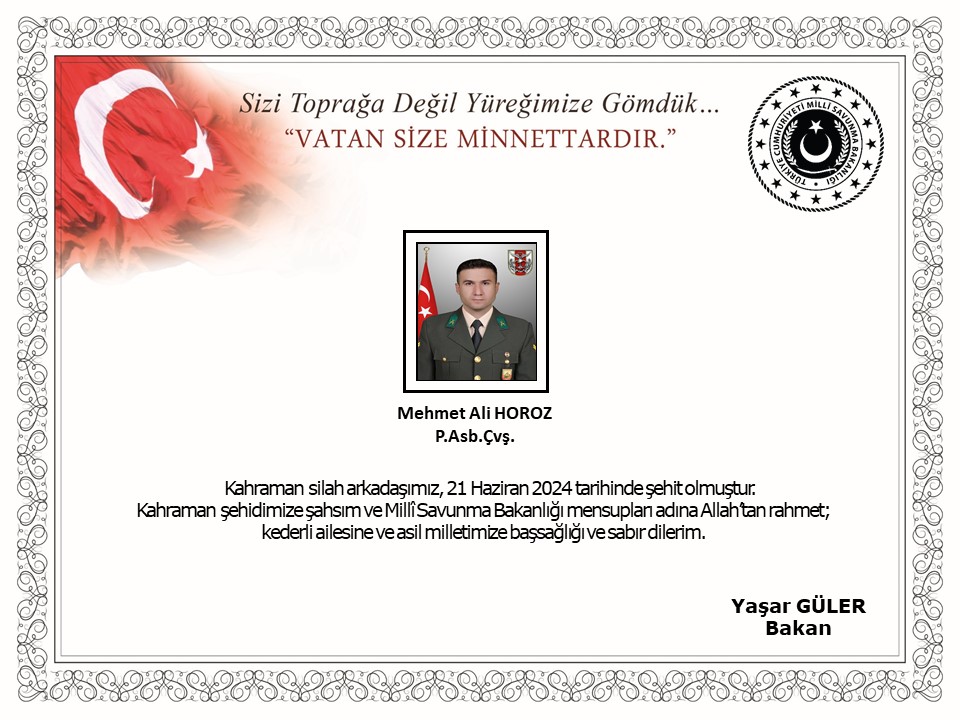 Pençe-Kilit'ten Acı Haber: 1 Asker Şehit Oldu!