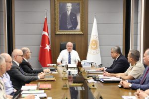 Bakan Güler, Bakanlık’ta gerçekleştirilen ve TSK Komuta Kademesinin, Bakan Yardımcılarının