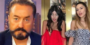 Adnan Oktar’ın kediciklerinden biri olan Esra Saraçoğlu, Bahar ve Nihal