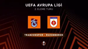 Trabzonspor, UEFA Avrupa Ligi 2. eleme turunda Slovakya ekibi Ruzomberok