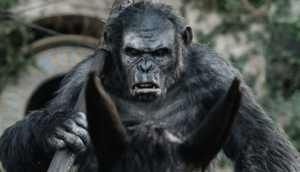 Film, genetik olarak geliştirilmiş maymunların lideri Caesar’ın, insanlarla barış içinde