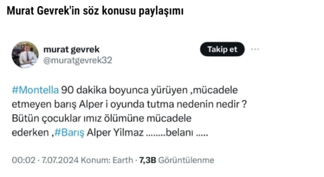 Murat Gevrek Kimdir? Barış Alper Yılmaz’a Ne Dedi?