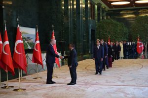 Büyük Zafer’in 102’nci yılı kutlamaları kapsamında Anıtkabir’deki törene katılan Erdoğan,