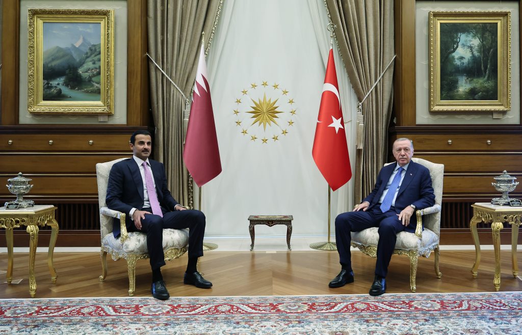 Cumhurbaşkanı Erdoğan Al Sani İle Bir Araya Geldi