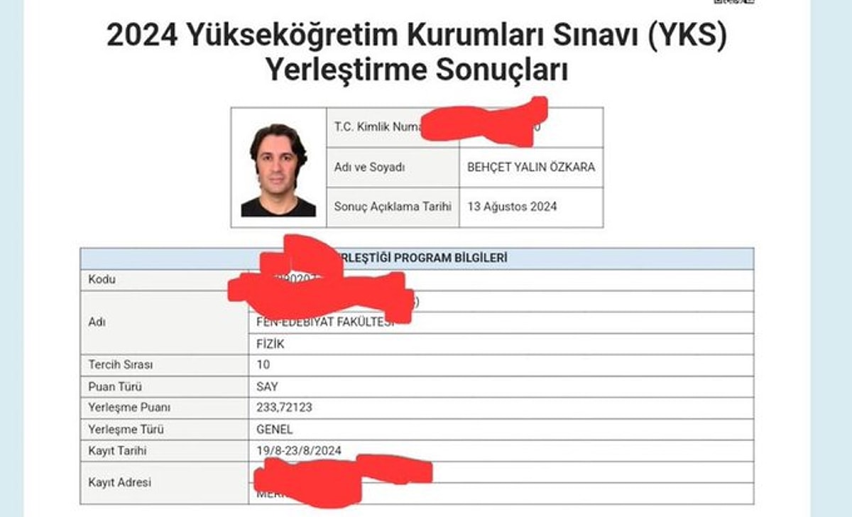 2024 YKS'deki Sistem Çarpıklığı: Eksi Fizik Netiyle Fizik Bölümü Kazandı