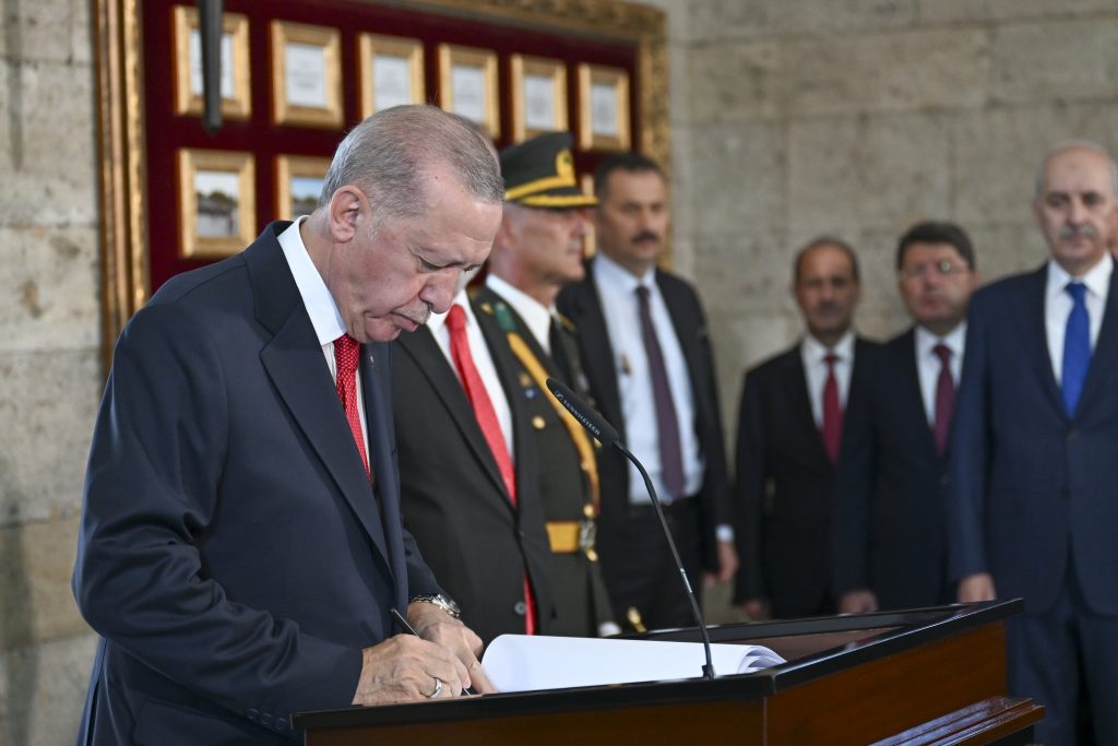 Cumhurbaşkanı Erdoğan ve Devlet Erkanı Anıtkabir'de
