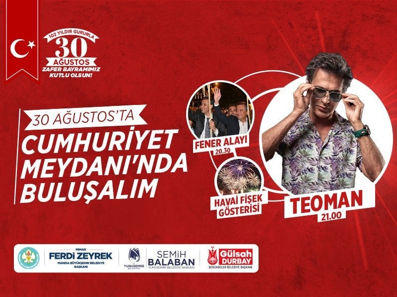 30 Ağustos 2024 Ücretsiz Manisa Konser Programı: Hangi Sanatçılar Nerede Sahne Alacak? Saat Kaçta?