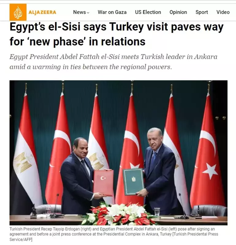 Erdoğan-Sisi Görüşmesi Dünya Basınında Geniş Yer Buldu