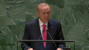 Birleşmiş Milletler 79. Genel Kurulu’nda konuşan Cumhurbaşkanı Recep Tayyip Erdoğan,