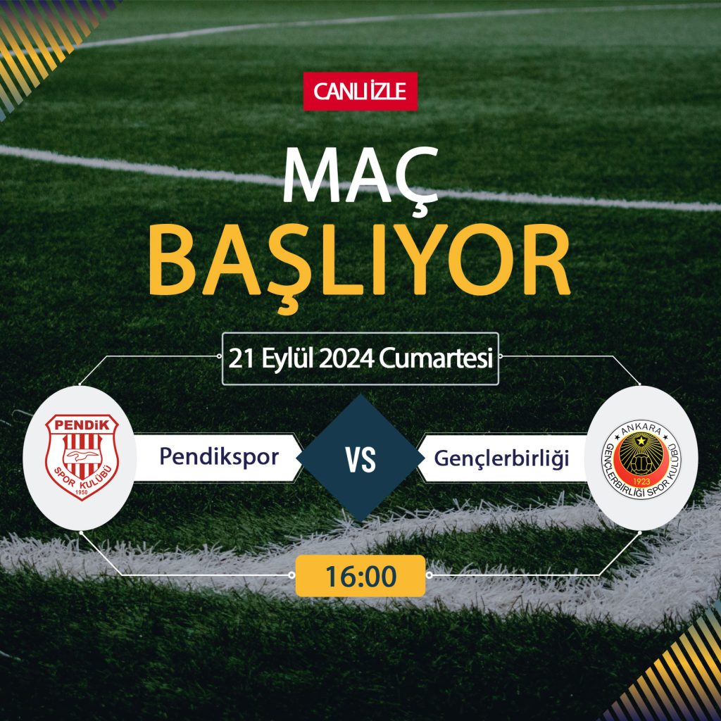 Pendikspor Gençlerbirliği TRT Spor, Taraftarium24, Şifresiz CANLI İZLE maç linki, online linki 21 EYLÜL 2024 Pendikspor Gençlerbirliği TRT Spor Şifresiz CANLI İZLE
