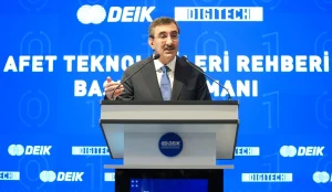 Cumhurbaşkanı Yardımcısı Yılmaz, Dış Ekonomik İlişkiler Kurulunun (DEİK) Genel Merkezi’nde