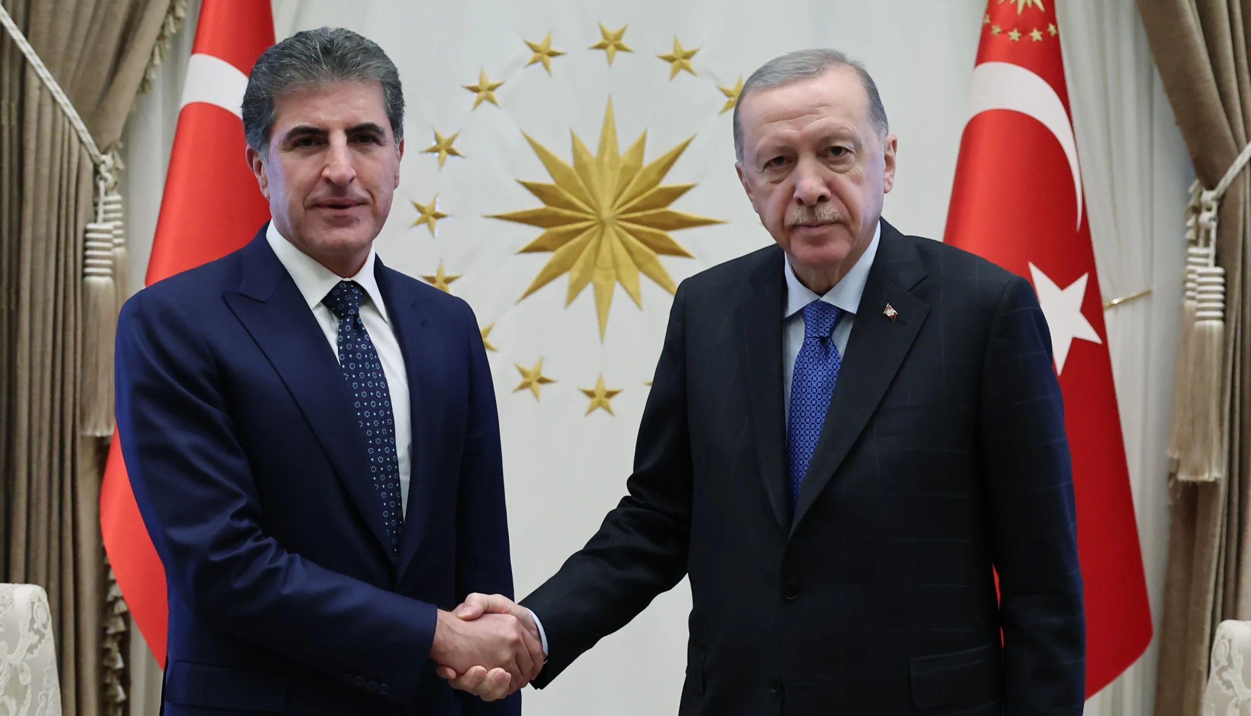 Cumhurbaşkanı Recep Tayyip Erdoğan, Irak Kürt Bölgesel Yönetimi (IKBY) Başkanı