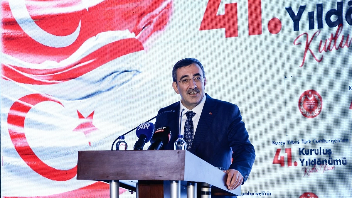 Cumhurbaşkanı Yardımcısı Cevdet Yılmaz, Kuzey Kıbrıs Türk Cumhuriyeti’nin ilanının 41’inci