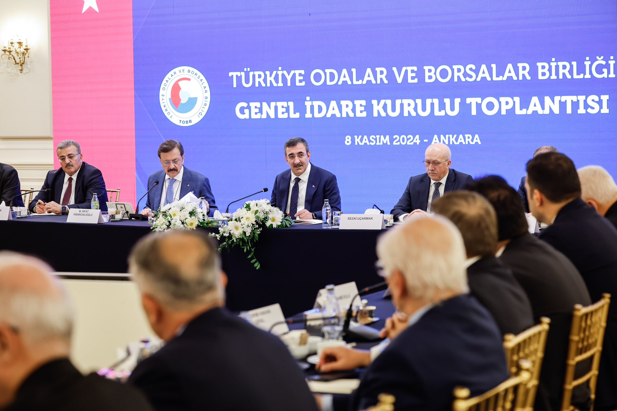 Cumhurbaşkanı Yardımcısı Cevdet Yılmaz, Türkiye Odalar ve Borsalar Birliği Genel