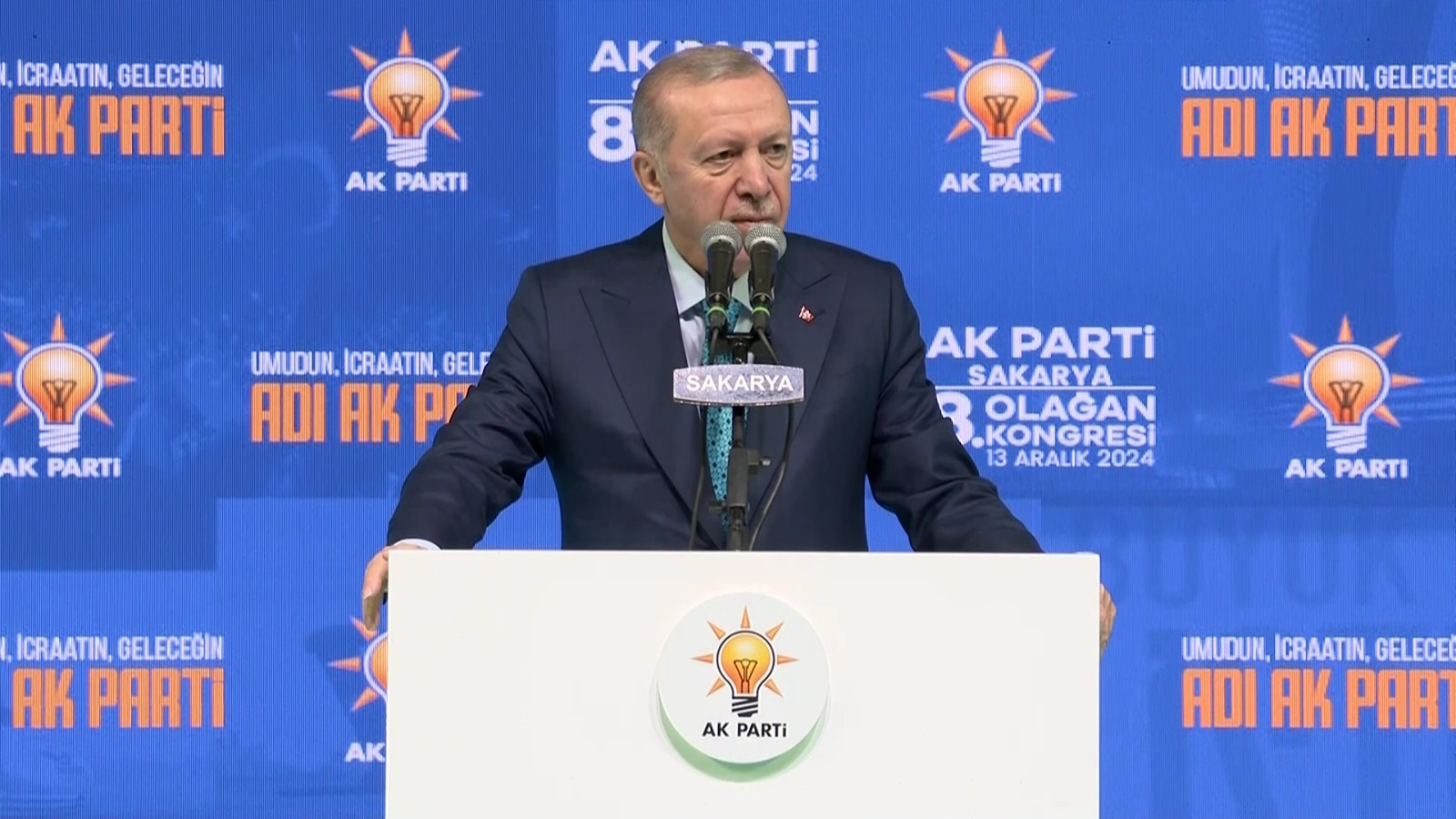 Cumhurbaşkanı ve AK Parti Genel Başkanı Recep Tayyip Erdoğan, partisinin