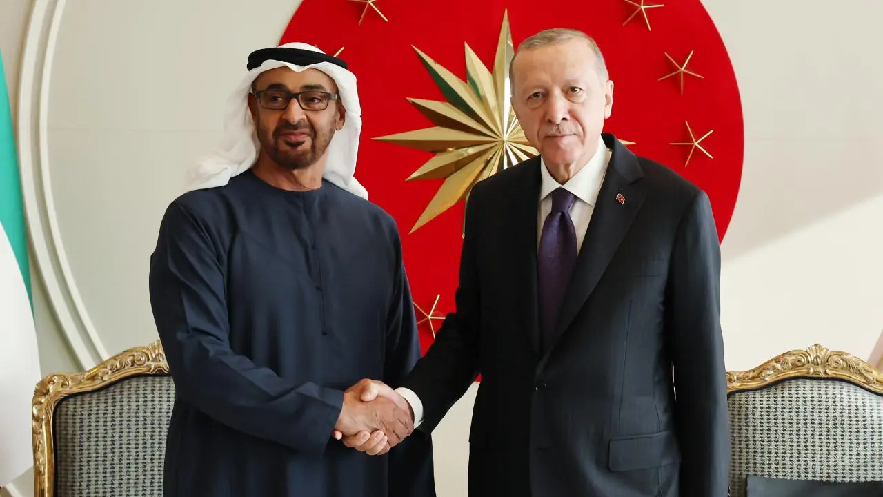Cumhurbaşkanı Recep Tayyip Erdoğan, Birleşik Arap Emirlikleri Devlet Başkanı Şeyh