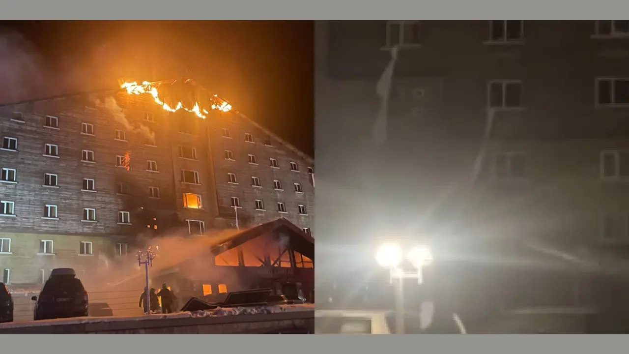Köroğlu Dağları’nın zirvesinde yer alan merkezdeki bir otelde saat 03.30