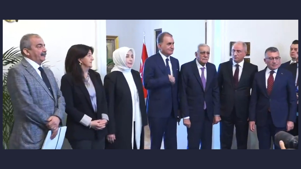 DEM Parti İmralı heyeti AK Parti Grubu’nda AK Parti’yi ziyaret