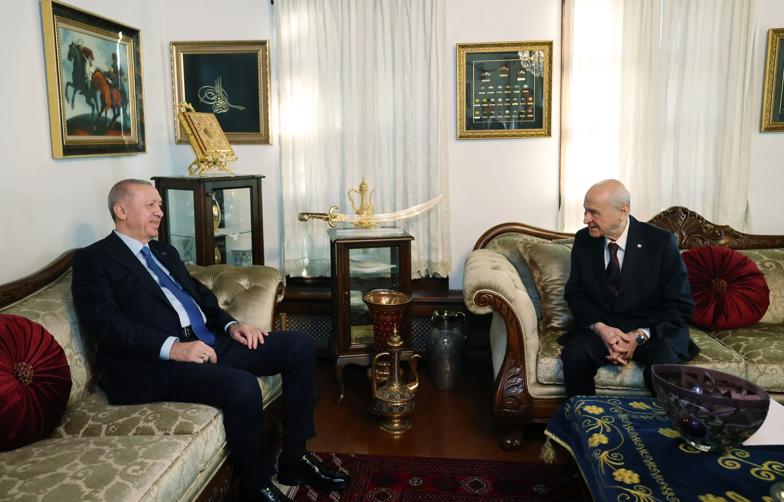 Cumhurbaşkanı Recep Tayyip Erdoğan ve MHP Genel Başkanı Devlet Bahçeli